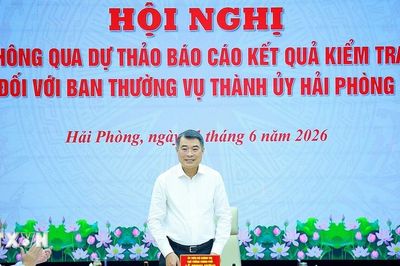 Thủ tướng chủ trì Hội nghị thông qua dự thảo báo cáo kết quả kiểm tra tại Hải Phòng
