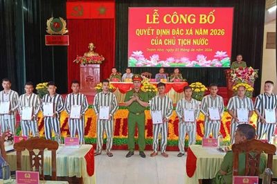 Trại giam Thanh Lâm công bố quyết định đặc xá năm 2026 của Chủ tịch nước