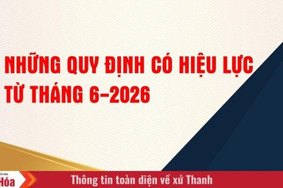 Những quy định có hiệu lực từ tháng 6-2026