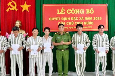 Công an tỉnh An Giang công bố quyết định đặc xá năm 2026