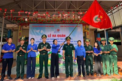 Tuổi trẻ Nà Hỳ ra quân Chiến dịch Thanh niên tình nguyện hè nơi biên giới