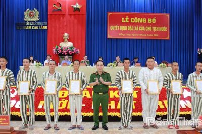 Trại giam Cao Lãnh: 138 phạm nhân được Chủ tịch nước đặc xá năm 2026