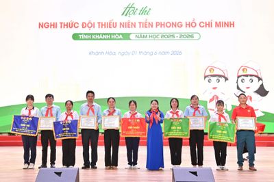 Hội thi Nghi thức Đội cấp tỉnh năm học 2025 - 2026: Liên đội Trường THCS Thái Nguyên đạt giải nhất