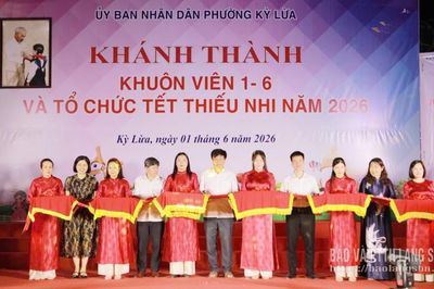 Phường Kỳ Lừa: Khánh thành Khuôn viên 1 - 6 và tổ chức Tết Thiếu nhi