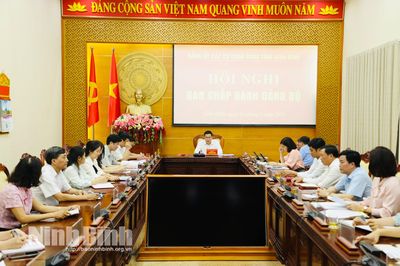 Ban Thường vụ Đảng ủy, Ban Chấp hành Đảng bộ các cơ quan Đảng tỉnh xem xét, thảo luận một số nội dung theo thẩm quyền
