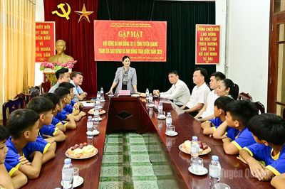 Gặp mặt đội Bóng đá U11 tỉnh Tuyên Quang tham gia Giải Bóng đá Nhi đồng toàn quốc năm 2026
