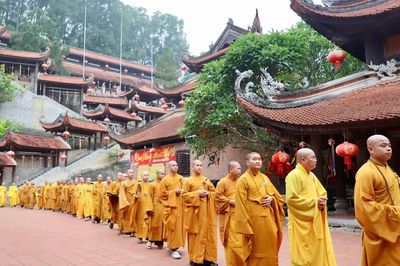 Học viện Phật giáo VN tại Hà Nội, chùa Từ Quang (Quảng Ngãi) và 6 trường hạ ở Thanh Hóa tác pháp an cư