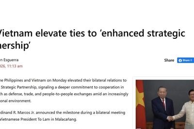 Báo Philippines: Việt Nam - Philippines nâng cấp quan hệ là nhất quán với lợi ích, phù hợp với khát vọng của nhân dân hai nước