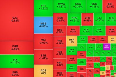VN-Index giảm gần 20 điểm, hai mã trên HNX tăng trần liên tiếp