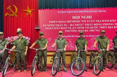Phường Hai Bà Trưng ra mắt 'Tổ tuần tra bảo đảm ANTT - Ba Nhất'