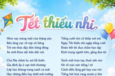 Tết thiếu nhi - gọi mùa yêu thương