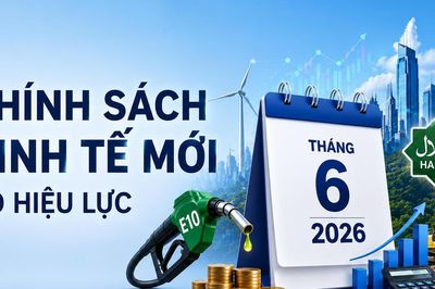 Loạt chính sách kinh tế mới có hiệu lực từ tháng 6/2026