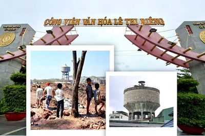 Đi tìm tháp nước xuất hiện trong bức ảnh quy tập hài cốt liệt sĩ năm 1968
