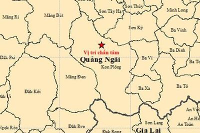 Lại xảy ra động đất tại 'điểm nóng' Kon Plông ở Quảng Ngãi