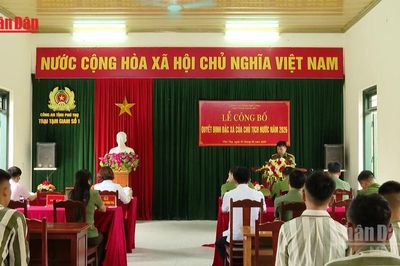 [Video] Phú Thọ: Công bố quyết định đặc xá cho phạm nhân