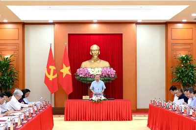 [Ảnh] Tổng Bí thư, Chủ tịch nước Tô Lâm chủ trì làm việc về công tác chuẩn bị sơ kết 1 năm vận hành chính quyền 3 cấp