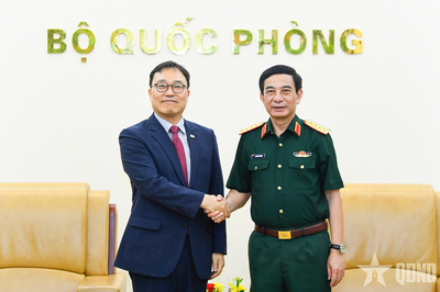 Đại tướng Phan Văn Giang tiếp Đại sứ Hàn Quốc tại Việt Nam