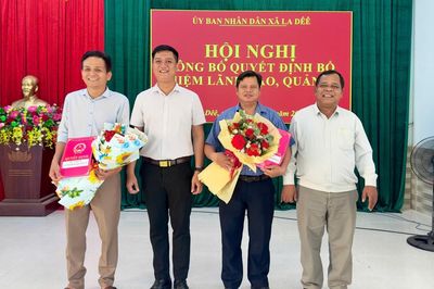 Xã La Dêê kiện toàn tổ chức bộ máy chính quyền