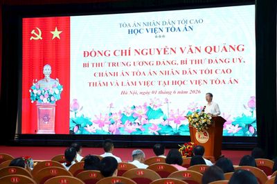 Xây dựng Học viện xứng tầm ngành Tòa án