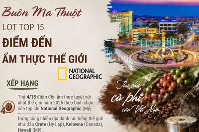 Buôn Ma Thuột lọt top 15 điểm đến ẩm thực thế giới