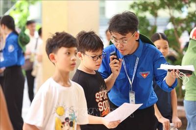 Hơn 2.000 học sinh tham gia đánh giá năng lực vào lớp 6 Trường THCS Năng khiếu Đại học Sư phạm