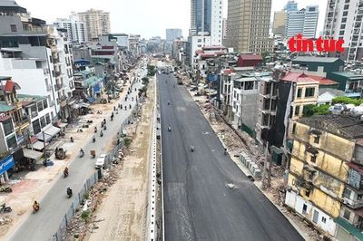 Vành đai 1 Hà Nội trải nhựa đen bóng, tăng tốc thi công 2 cầu vượt