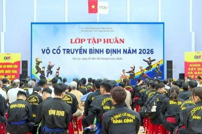 130 huấn luyện viên, võ sư tham gia tập huấn võ cổ truyền Bình Định