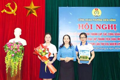 Công đoàn phường Diên Hồng thành lập 8 công đoàn cơ sở