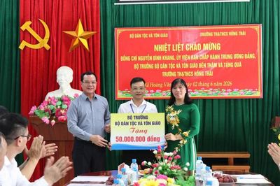 Đoàn công tác Bộ Dân tộc và Tôn giáo thăm, làm việc tại Lạng Sơn