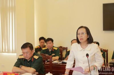 Đoàn kiểm tra của Tổng cục Chính trị Quân đội nhân dân Việt Nam làm việc tại tỉnh Lạng Sơn