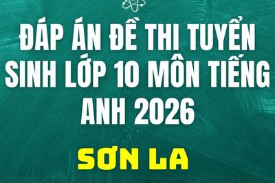Đáp án, đề thi vào 10 môn Tiếng Anh mã đề 268 tại Sơn La 2026