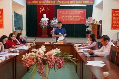 Ban Chỉ đạo các kỳ thi cấp tỉnh kiểm tra công tác chuẩn bị Kỳ thi tốt nghiệp THPT năm 2026