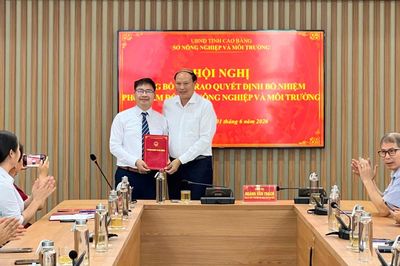 Công bố quyết định bổ nhiệm Phó Giám đốc Sở Nông nghiệp và Môi trường