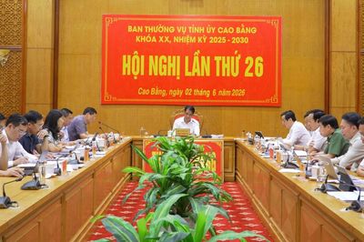Hội nghị lần thứ 26 Ban Thường vụ Tỉnh ủy khóa XX