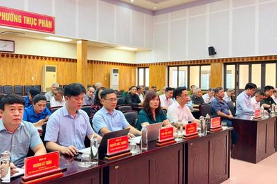 Phường Thục Phán lấy ý kiến đối với phương án sắp xếp, sáp nhập tổ dân phố trên địa bàn