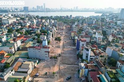 Phá dỡ loạt công trình tại phường Hồng Hà phục vụ thi công cầu Tứ Liên
