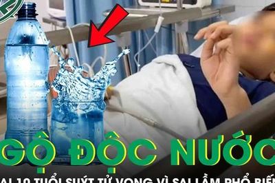 Bé trai 10 tuổi suýt tử vong vì sai lầm này khi uống nước