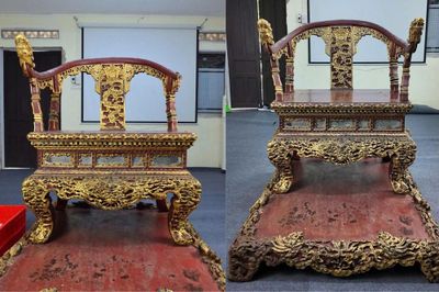Hoàn thành phục chế bảo vật quốc gia Ngai vua triều Nguyễn