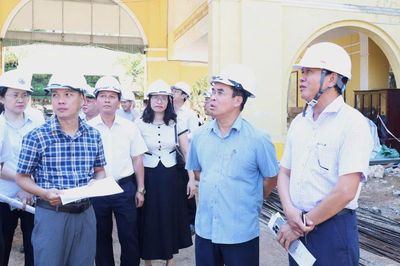 Lãnh đạo thành phố kiểm tra tiến độ các dự án trường học, yêu cầu đẩy nhanh thi công