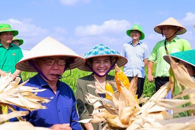 Phó Bí thư Tỉnh ủy Võ Thị Minh Sinh tham quan mô hình nông nghiệp công nghệ cao tại Tập đoàn ThaiBinh Seed