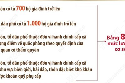 Chế độ, chính sách với người hoạt động không chuyên trách ở thôn, tổ dân phố
