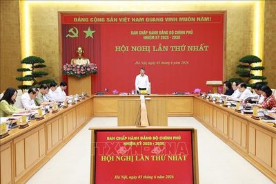 Thủ tướng chủ trì Hội nghị lần thứ nhất Ban Chấp hành Đảng bộ Chính phủ