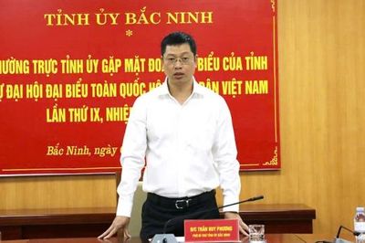 Thường trực Tỉnh ủy gặp mặt đoàn đại biểu dự Đại hội đại biểu toàn quốc Hội Nông dân Việt Nam lần thứ IX