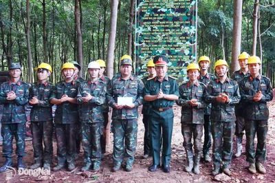 Bộ Chỉ huy Quân sự thành phố Đồng Nai kiểm tra công tác thi công công trình trên tuyến biên giới