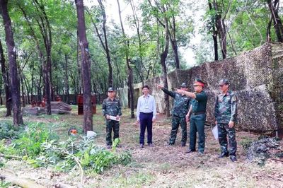 Bộ Chỉ huy Quân sự thành phố Đồng Nai kiểm tra công tác chuẩn bị diễn tập tại xã Tân Tiến