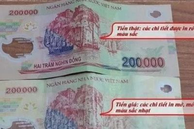 Tiền giả 200.000 đồng xuất hiện trở lại, thủ đoạn cực tinh vi: Công an chỉ cách nhận biết trong vài giây