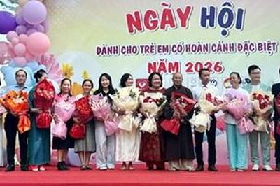 Sôi nổi chương trình 'Ngày hội thiếu nhi dành cho trẻ em có hoàn cảnh đặc biệt'