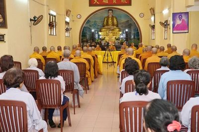 Chùa Phật Đà (P.Bàn Cờ) khai giảng khóa tu mùa hạ dành cho Phật tử