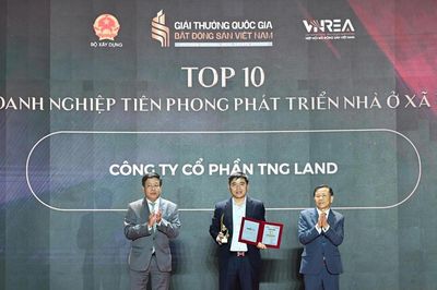 Giải thưởng Quốc gia Bất động sản Việt Nam 2026: TNG Land góp mặt trong Top 10 doanh nghiệp tiên phong phát triển nhà ở xã hội