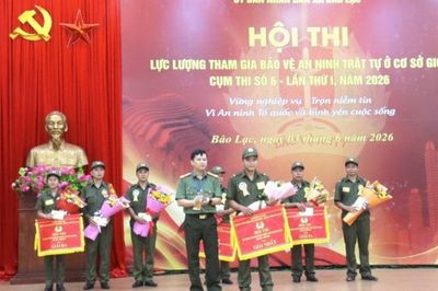 Cụm thi đua số 6 Hội thi lực lượng tham gia bảo vệ an ninh, trật tự ở cơ sở